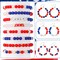 Red White and Blue Beads,672 Pcs 4th of July Beads Patriotic Beads for Jewelry Making 8mm Crystal Beads Independence Day Party Decoration Necklace Bracelets DIY Crafts